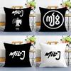 Argentinian M-Milo j Rapper Pillow Case Plush Fabric Soft Double Sided Print Home Sofa High Quality Cushion Cover Throw