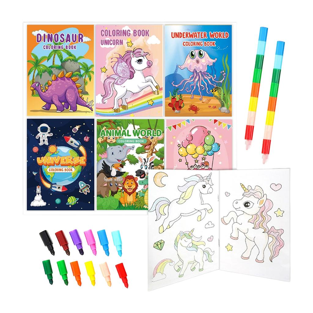 Dinosaurs Coloring-Books For Kids Premium Paper Art Educational Toy