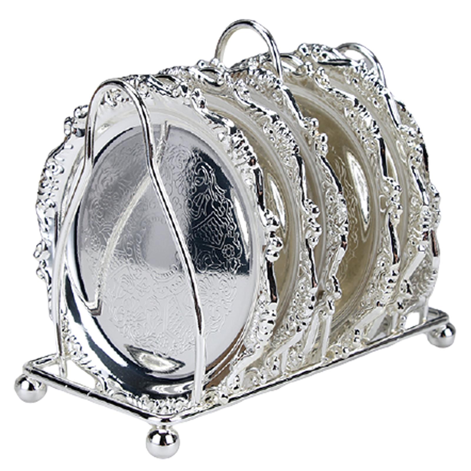 

6 шт./компл. подставка под стакан, устойчивый кронштейн, подставка из жаропрочного сплава, столовые приборы белый