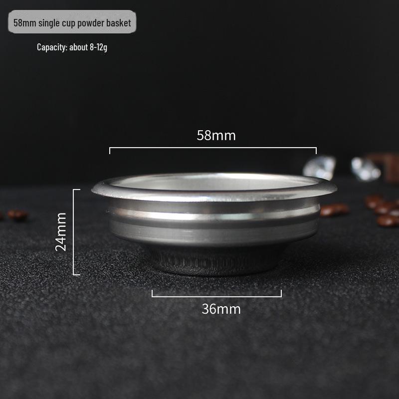 Universal-Blindschale für italienische Kaffeemaschinen: 51/53/58 mm Griff für Einzel-/Doppeltasse, Reinigungsschale für Brühkopf ohne Loch.