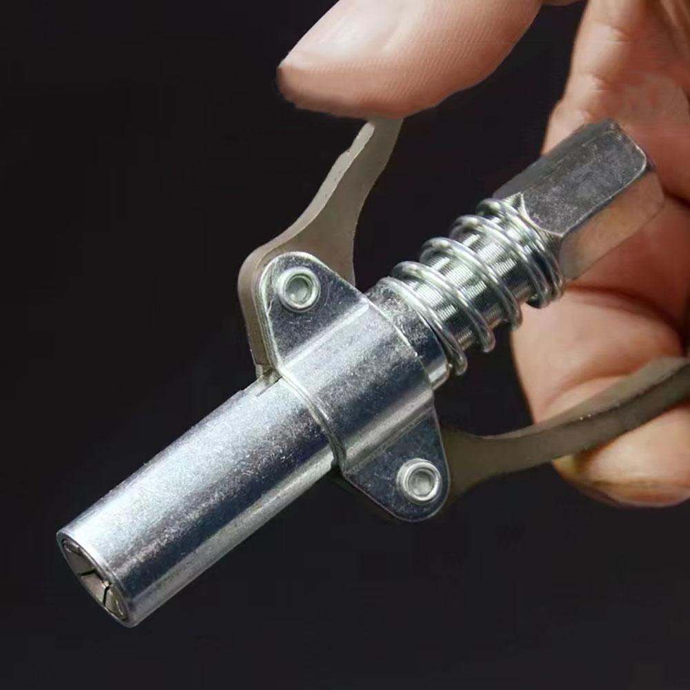Grease Gun Hose Kit Double Handle Self-Locking Coupler Quick Release 1/8" NPT