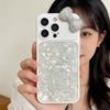 Light luxury point diamond bow, suitable for iPhone16promax mobile phone case, Apple 15 advanced sense anti-drop protective case.