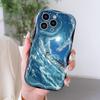 Kreslený vzor krémová textura pouzdro vlnitý okraj měkký silikonový kryt pouzdro na telefon pro OPPO Reno Realme OnePlus Vivo