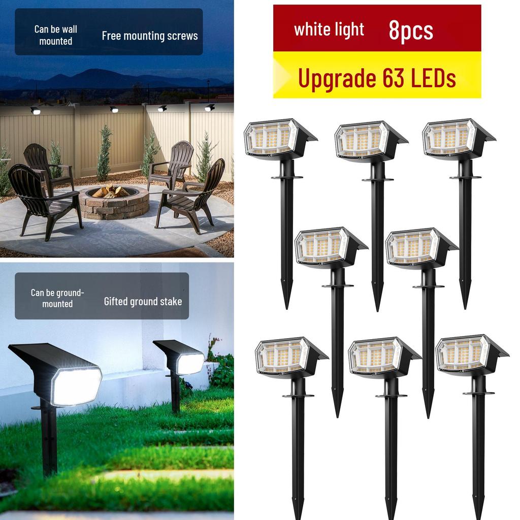 High Brightness Outdoor Solar Tree and Garden Landscape Spotlights - Waterproof Decorative Lawn Lights