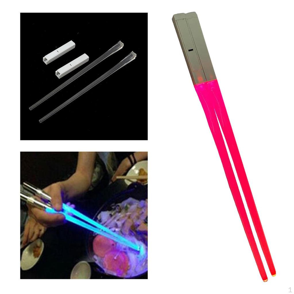 1 Pair LED Chopsticks Durable Lightweight Dining Party