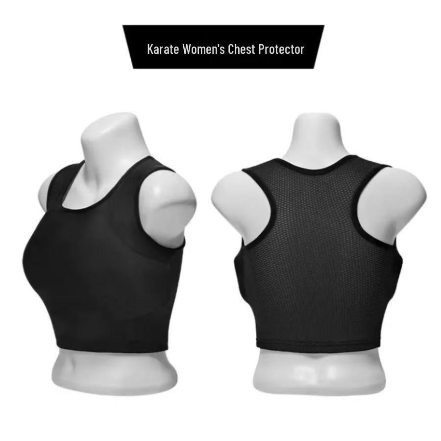 Karate Damen Atmungsaktiver Brustschutz für Kampfsport - Bequeme, Schweißabsorbierende Weste für Wettkampf, Training & Selbstverteidigung