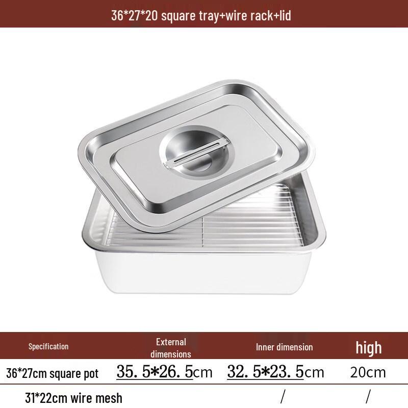 Xihe Deep Stainless Steel Rectangular Basin with Filter Tray