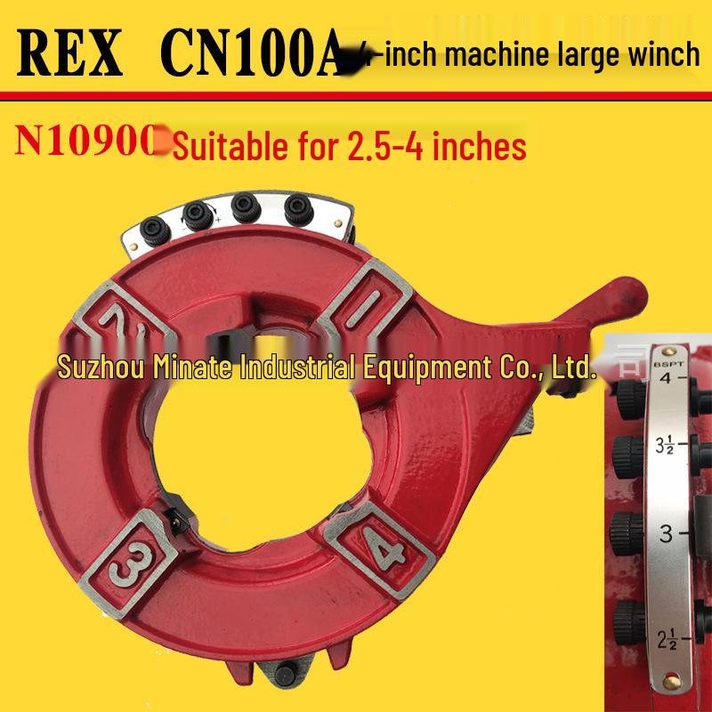 Japan REX CN50A/100A Electric Pipe Threader Kit with Manual & Automatic Winch Thread Plate