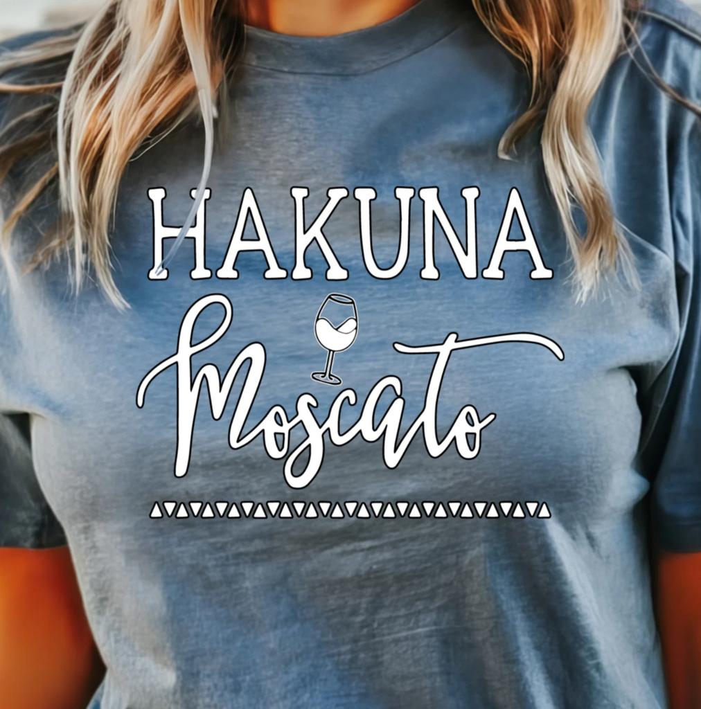 Hakuna Moscato T-Shirt | Wine Lovers Tee, Funny Drinking Shirt, Unisex
