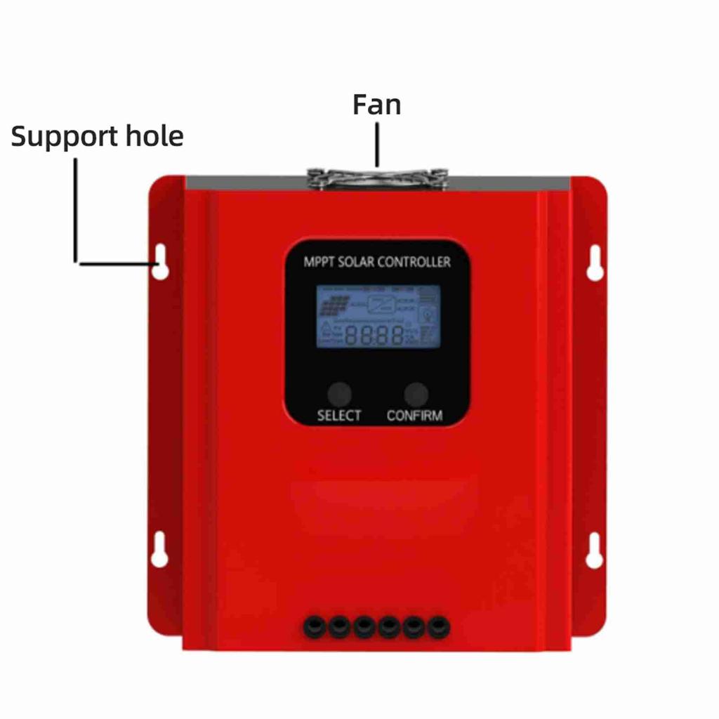60A Solar Controller, MPPT Efficiency, LCD Display,   Communication for 12V 24V 36V 48V Auto Identification Battery