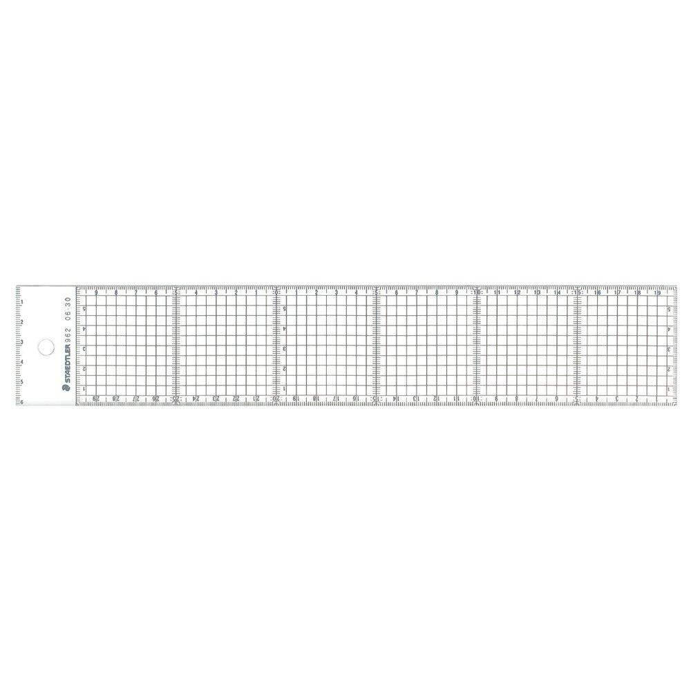 

STAEDTLER Cutting Grid Ruler 962 06-30, 5mm Grid, 30cm