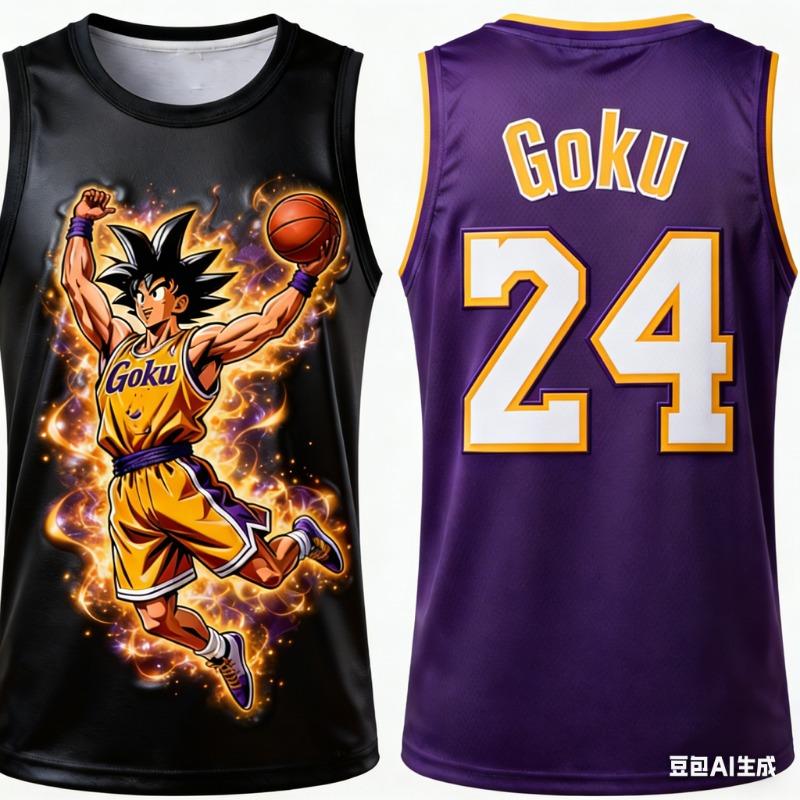 2026 Summer Dragon Ball Retro Fitness Vest Men's Oversized 3D Printed Vest Family Unisex Children's Sports Shirt