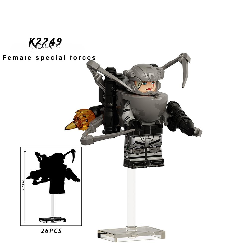 MOC Mini akční figurky, cihly, montážní bloky, hračky pro děti KDL838