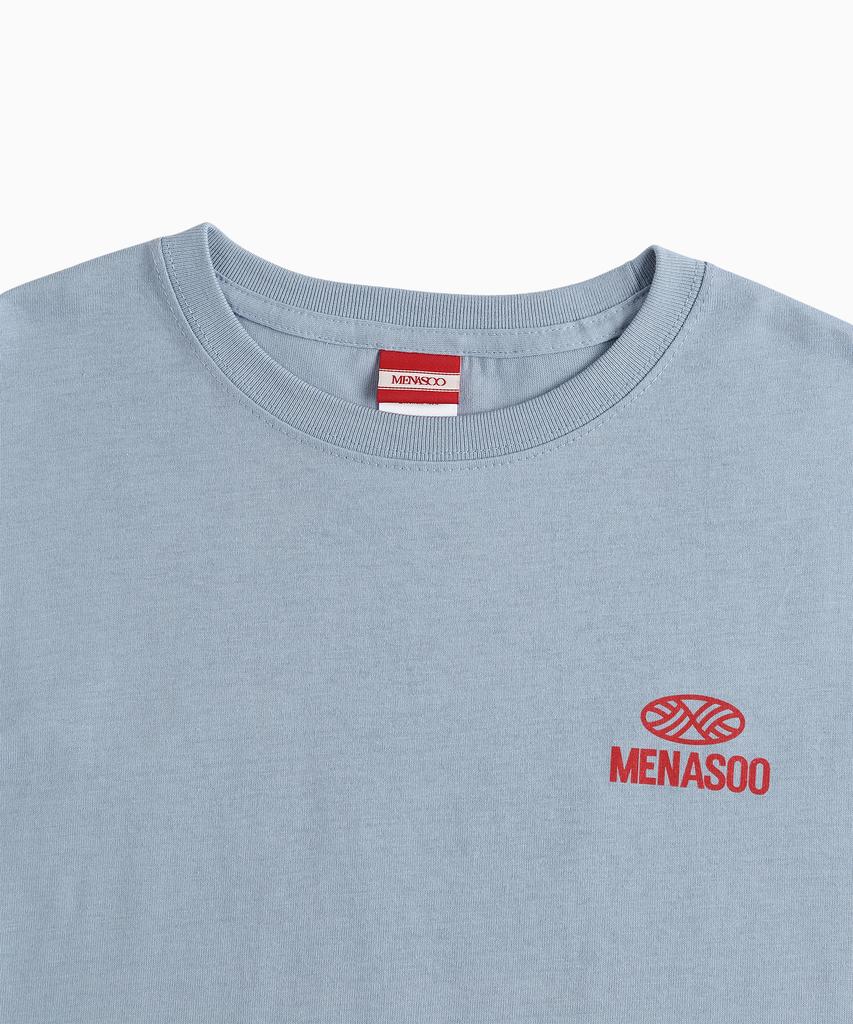 Minasu Wave Hearttrack Graphic T Shirt_Skyblue