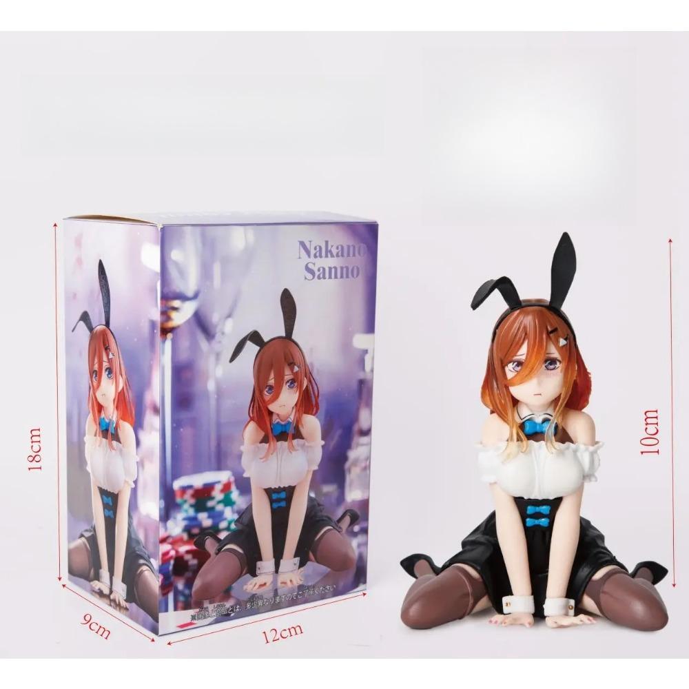 10CM Anime The Quintessential Quintuplets Figure Nakano Miku Nino Ichika Itsuki Bunny Girl Style Static Toys PVC