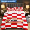 PSV Eindhoven Wappen 3-teilige Bettwäsche, inklusive 1 Bettbezug und 2 Kissenbezügen. Perfekt für Weihnachten, ideal für Schlafzimmer, Wohnheim