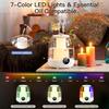 Double Spray 3L Large Capacity Humidifier with 7 Color Lights and Digital Display Screen for Silent Operation for Office Home