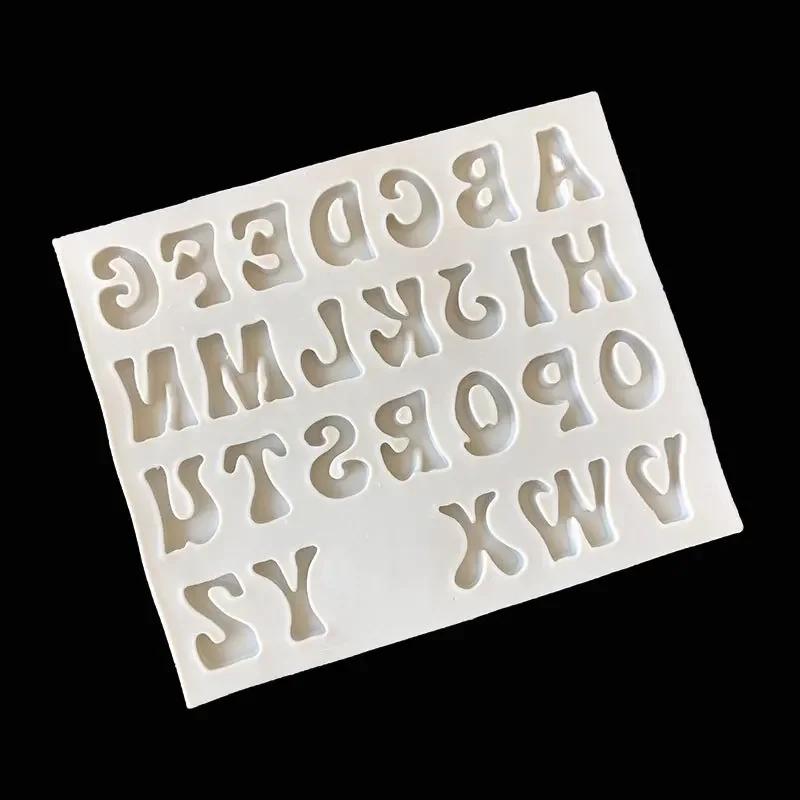 3D Capital Letter Silicone Mold English Alphabet Chocolate Fondant Cake Molds Fondant Cake Decorating Tools Sugar Paste Moulds