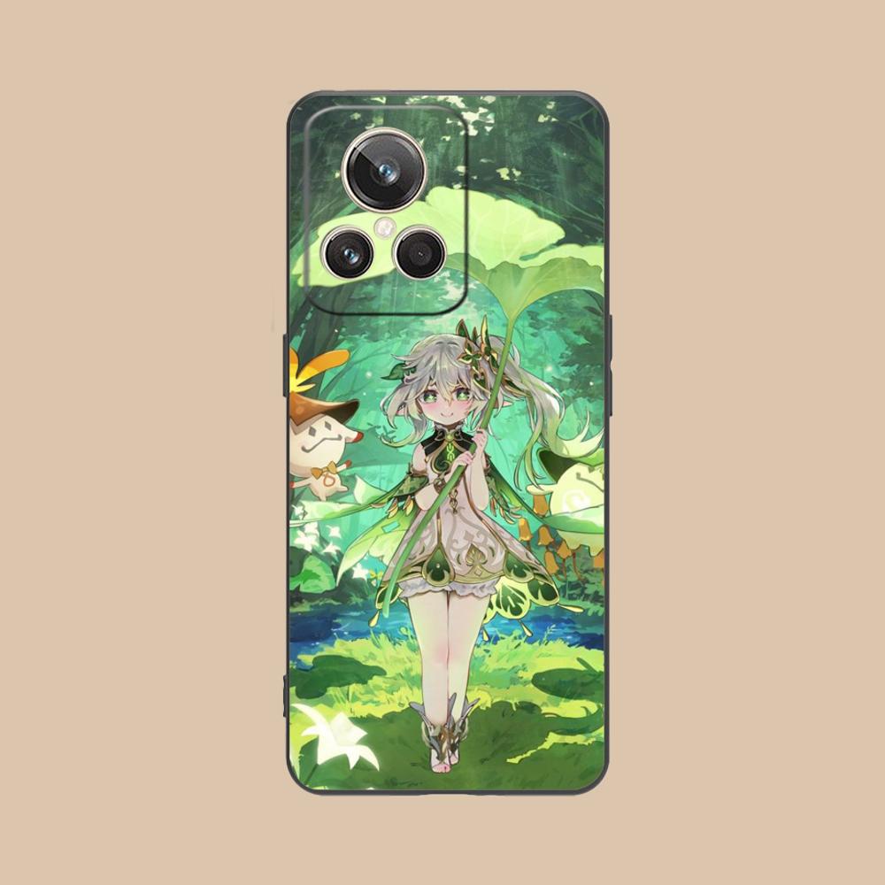 Game GI Nahida Matte TPU Mobile Phone Case for Realme GT 8 Neo Pro C75 73 71 C67 65 C55 53 C35 31 C20 15 Colorful Cover