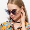 Luxury Butterfly Sunglasses Women Brand Y2K Vintage Rimless Oversized Sun Glasses Ladies Eyewear Party
