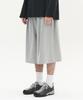 Tofi One-Pleat Sweat Bermuda Pants (Melange Grey)