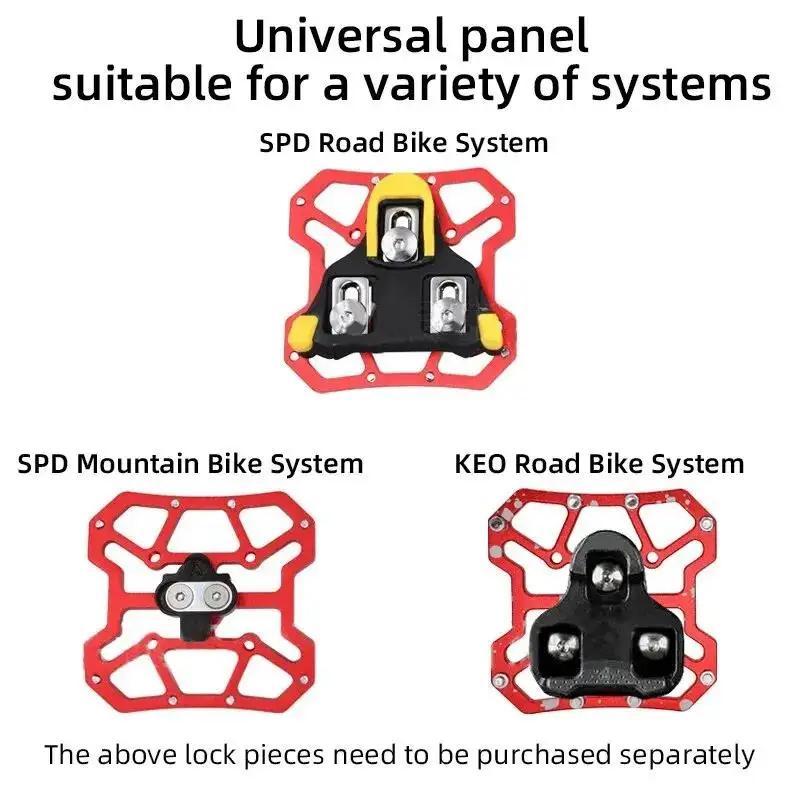 Pedal sin Clip Duradero Ultraligero Antideslizante Clásico Delicado Adaptadores de Plataforma para Pedales sin Clip de Aluminio Accesorios para Bicicleta