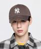 Emelbi Ace Unstructured Ball Cap Ny (Brown)