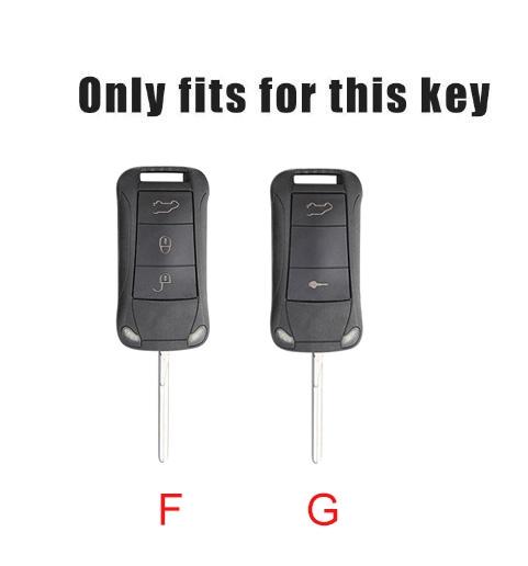 AAOO1 2 3 Buttons Zinc Alloy Car Key Case Cover Key Bag For Porsche Cayenne GTS Panamera Carrera GT3 Car Interior Keychain Accessories