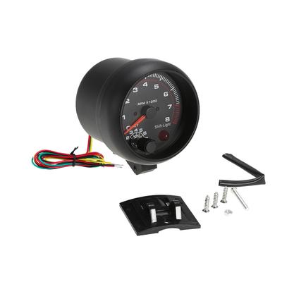 3.75 ''Otomobil Yeniden Takılmış Enstrüman Siyah Beyaz Işık Takometre 0-8000 Pointer Takometre 92mm