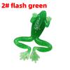 Thunderfrog Lua 2.7G4.5Cm Z Efektem Fosforescencji Zielona Miękka Żaba Imitacja Przynęty Miękka Żaba
