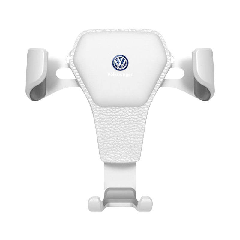 

Gravity Car Badge Phone Holder Bracket Air Clip Mount Stand Accessories For Volkswagen CC Golf 4 6 7 GTI Tiguan Passat B5 B6 B7 Jetta MK5 MK6 Polo белый