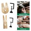 Wood Clamp Set Multifunctional for Woodworking and Crafts Round Edge Provides Stability Lightweight Construction