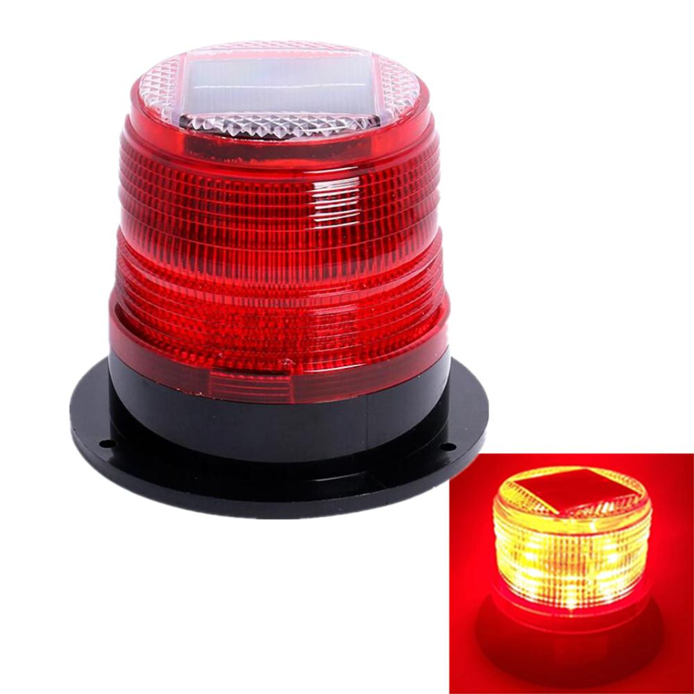 Solar Powered Strobe Warning Light Car Roof Magnet LED Strobe Light Beacon Light Led Flashing for Car Lorry Truck Accessory