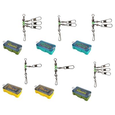 Rollende Meeresangeldrehwirbel Snap-Verbinder Kugellager Tintenfischjig Angeldrehwirbel Leuchtend Angelwirbel Verbinder