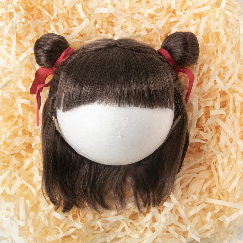 BJD Wig Blythe Big Head DianDian Qbaby Doll Wig Cute Short Hair with Bangs Hair Doll Accessories Cute Bangs Hair (no Dolls)