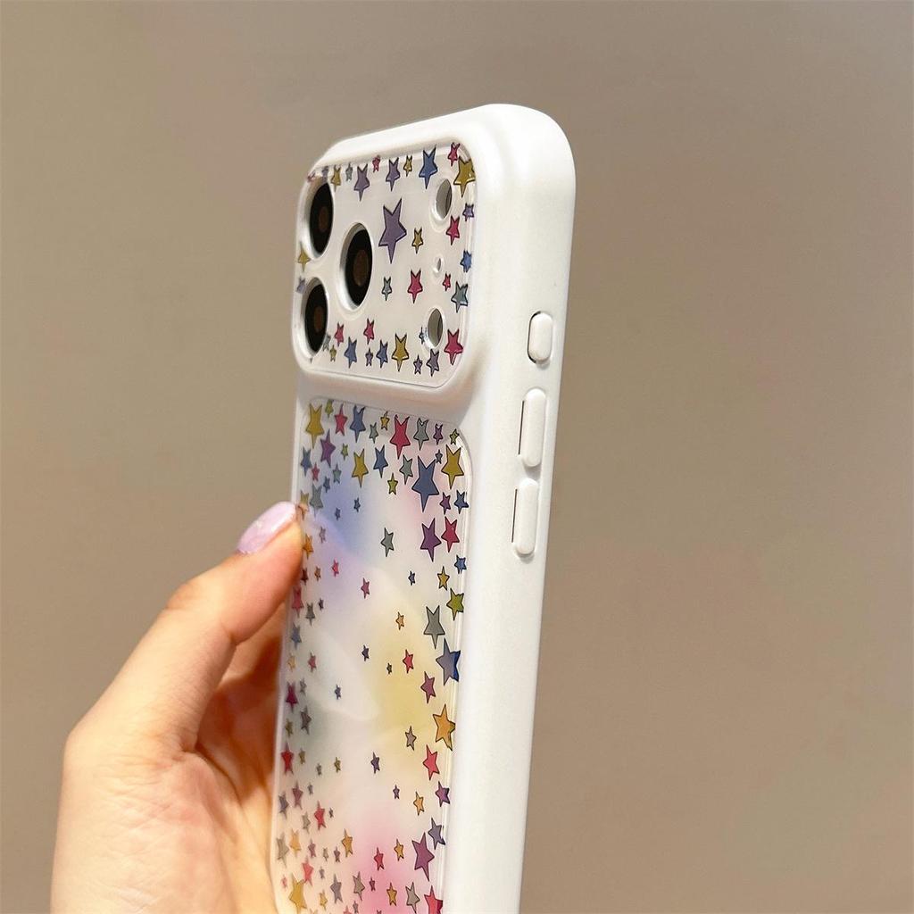 Star Gradient Drop-proof Phone Case for iPhone 15 Compatible with Apple 17/16 PROMAX
