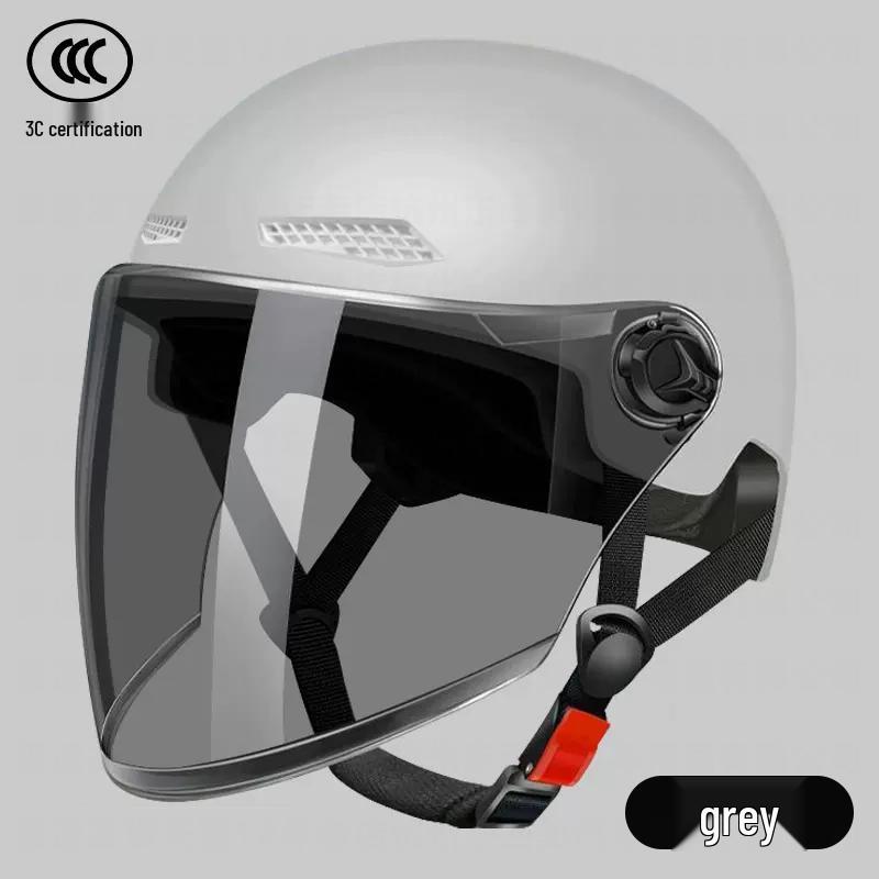 Universal 3C Certified Electric Bicycle Helmet with Sun Visor for Adults & Children - All-Season Safety Helmet for Men, Women & Scooter Riders