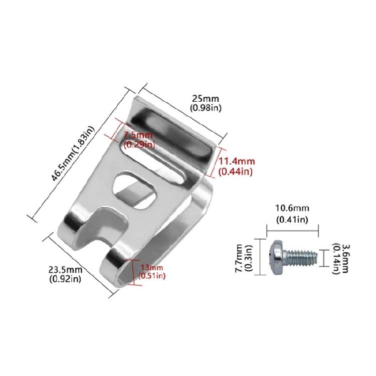 Industrial Tool Storage Belt Clip Hook Replacement Clip Belt Hook Set Complete Easy Installation for 18V 20V N268241
