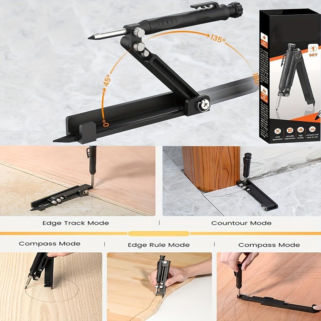 Multi-function Scribing Tool Portable Plastic Deep Hole DIY Woodworking Scribe Gauge Scriber Line Maker Measuring Tool