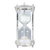 Antique Sand Hourglass Timer Metal Elegant 15 Minutes Decorative Hourglass for Wedding Home Desk