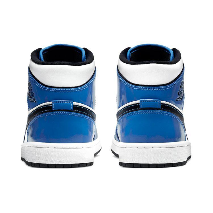 Air Jordan 1 Mid SE Signal Blue Pánské tenisky Bílá Černá DD6834-402