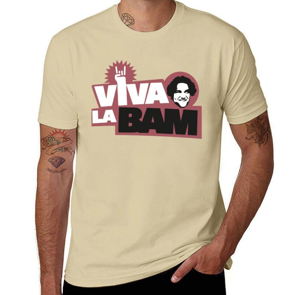 Bam Margera T-Shirt Oversized Hippie Clothes Plain White T Shirts Men