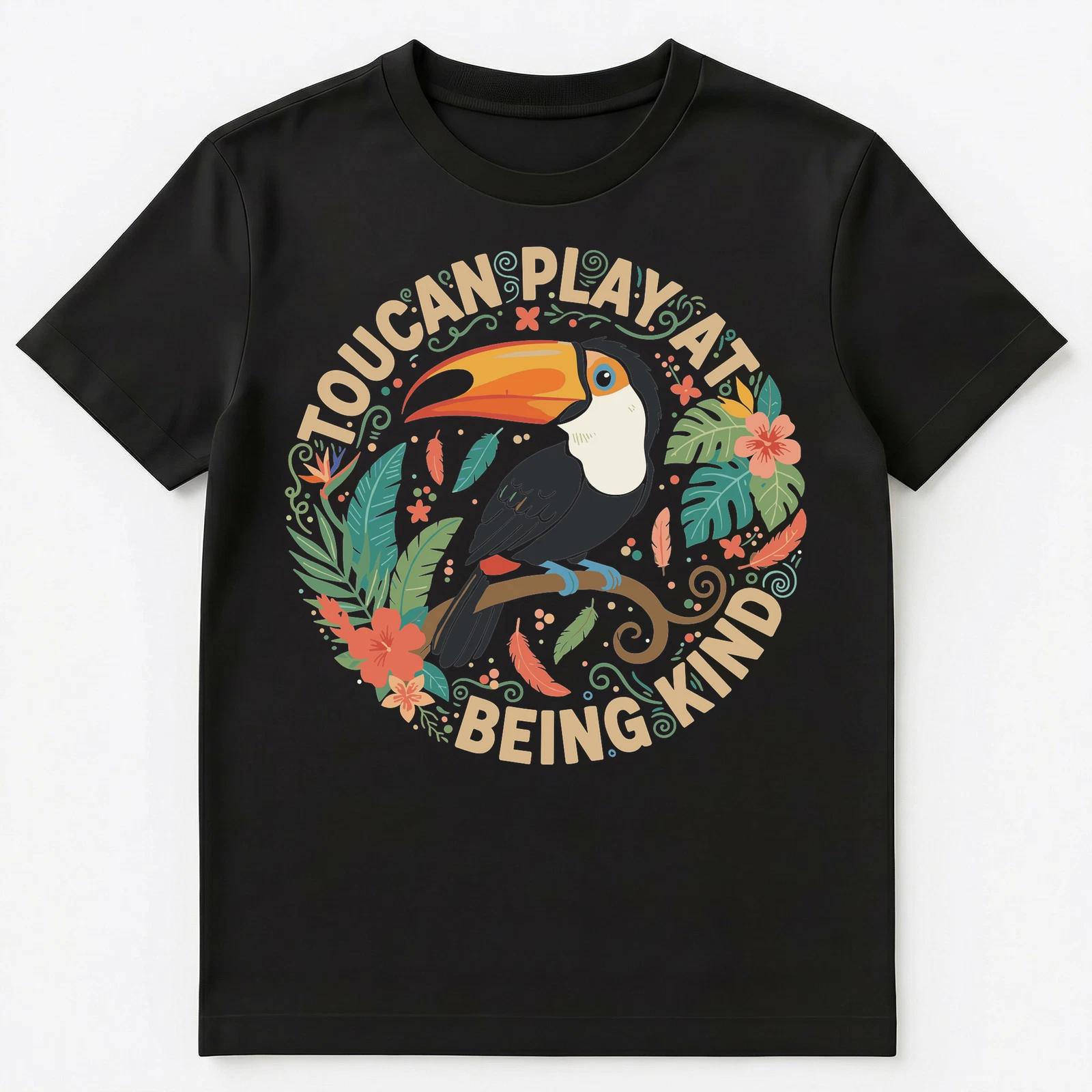

Toucan Play At Being Kind Motivational Art Unisex T-Shirt XL