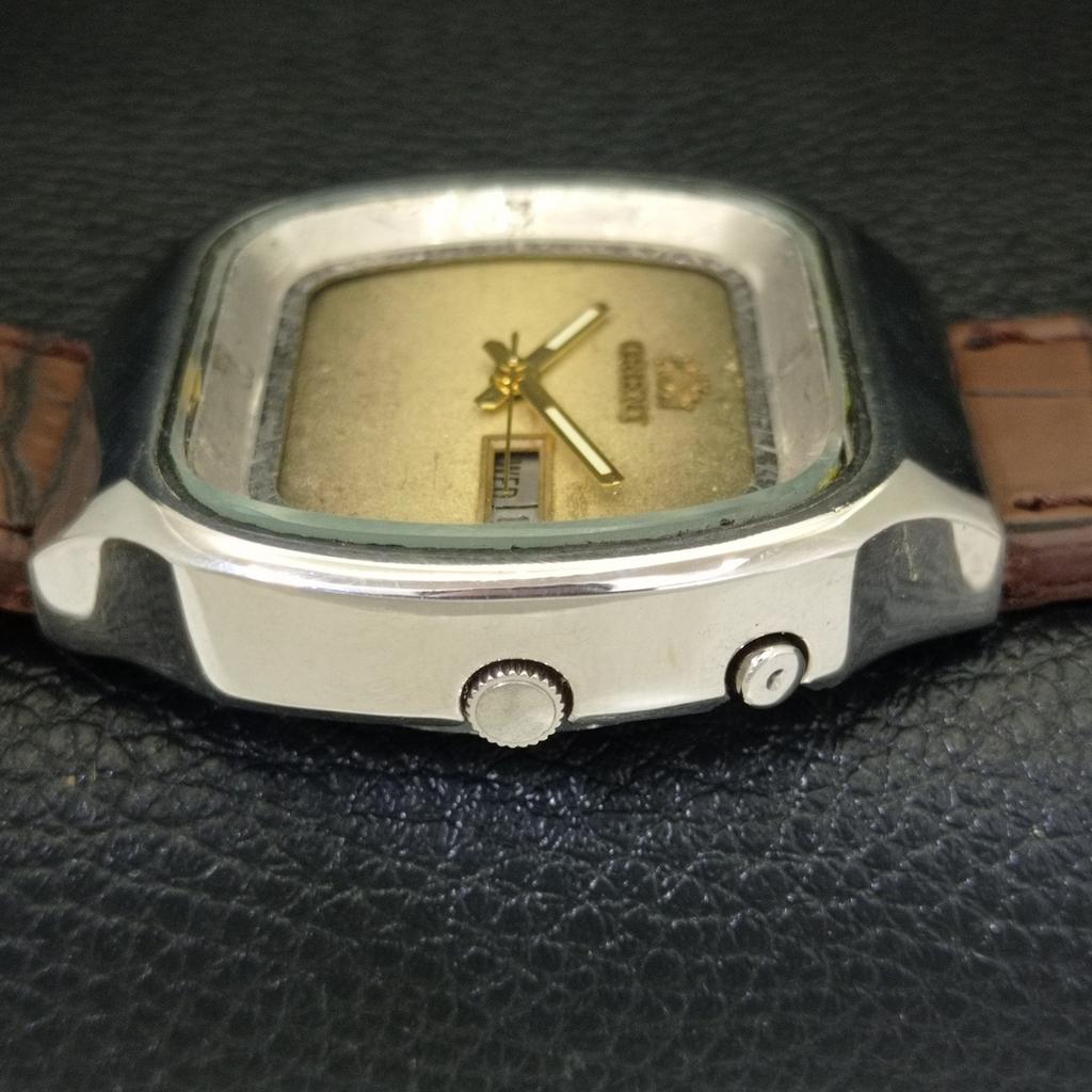ORIENT CRYSTAL AUTOMATIC JAPAN 46941 MENS VINTAGE ORIGINAL DIAL WATCH a703597-1