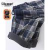 Silkbay Women's Plaid Fleece-Lined Drawstring Casual Pants