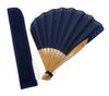 Shouroku Veil material soft paulownia fan bag lace Day ladies [Nishikawa Shoten] fan, box, included, fan, navy, Mother's present, gift, women,