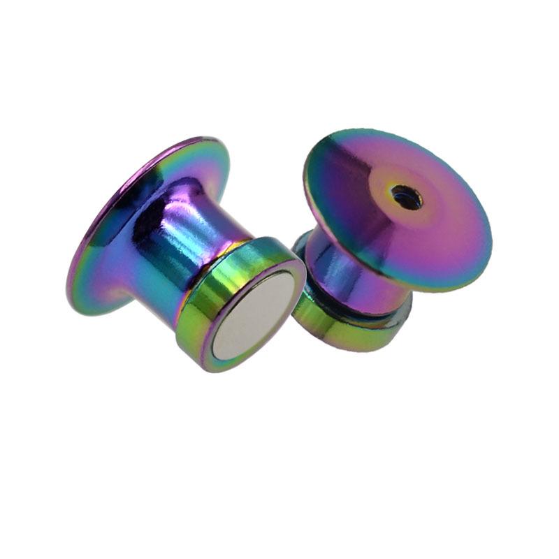 Luxury Metal Brooch-to-Magnet Converter: Strong Magnetic Badge for Refrigerator Convenience