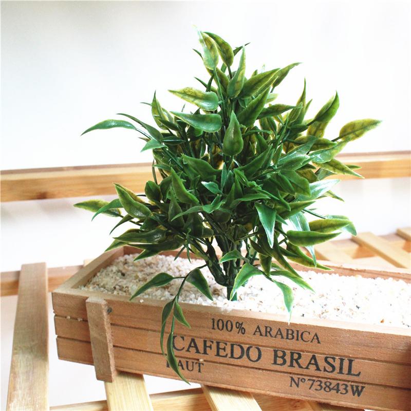 

1Pc Artificial Simulation Green Plant Plastic Fake DIY Garden Landscape Home Decoration Accessories