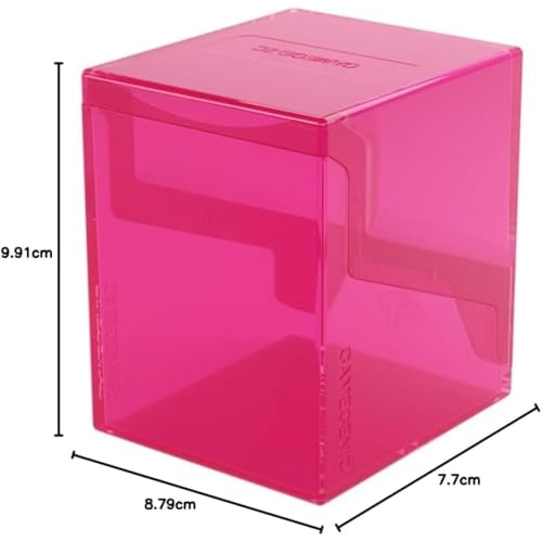 GameGenic Deck Box: Bastion XL Pink (100ct) ? Durable and Sturdy TCG, OCG Card Storage ? Compatible with Pokemon Yugioh Commander and MTG Magic: The G