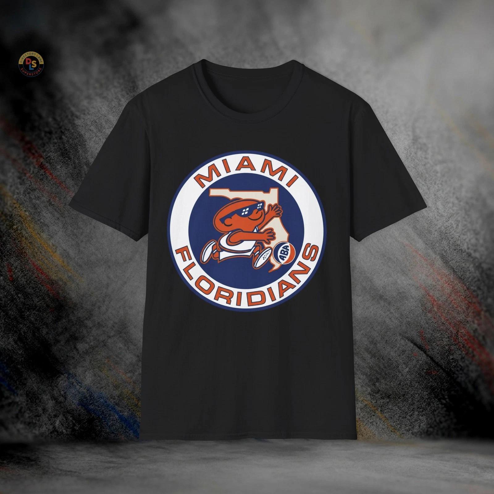 Miami Floridians Defunct Retro Basketball T-Shirt | Softstyle Tee M